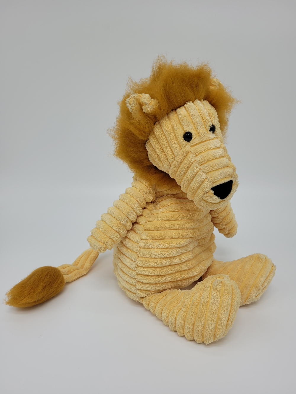 Jellycat Lion Cordy Roy Soft Plush Stuffed Toy Yellow Retired Well Loved